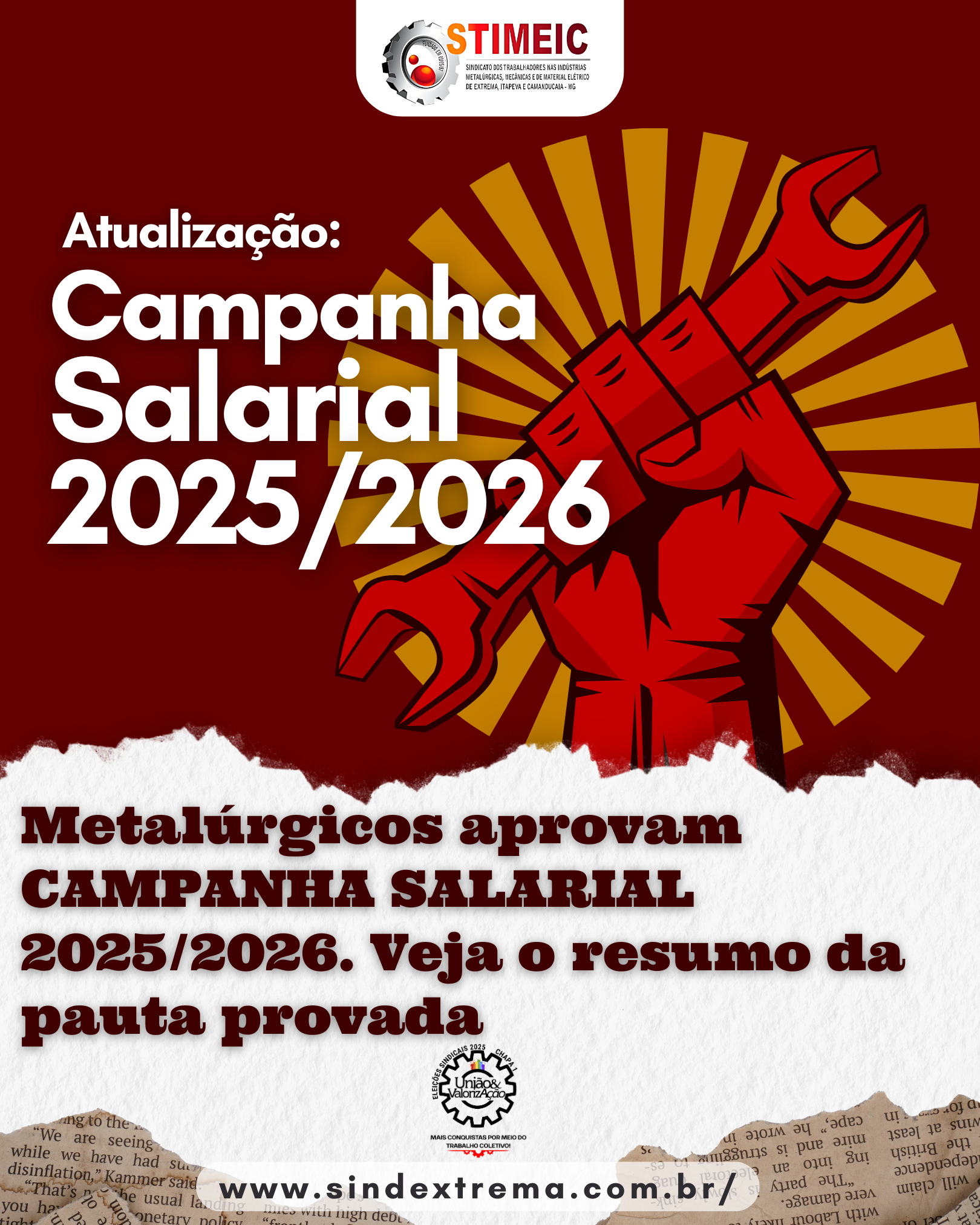 Metalúrgicos conquistam aumento real na campanha salarial 2025/2026 ...